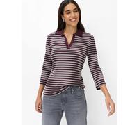 Brax Damen Polo Style CLEO M blackberry violet, dunkles lila, Gr. 34
