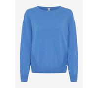 Strickpullover BRAX "Style LISA", Damen, Gr. 32, blau (hellblau), Strick, 90% Schurwolle, 10% Kaschmir, Rundhals, Pullover Strickpullover (11198365-32) hellblau