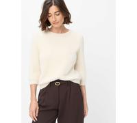 Brax Damen Pullover Style NOEMI dark ecru, Altweiß, Gr. 40