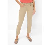 Brax Damen Röhrenjeans Style SHAKIRA S ALMOND, denim beige, Gr. 38L