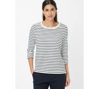 BRAX Damen Style.Bonnie Cotton Structure Rib Stripe Sweatshirt