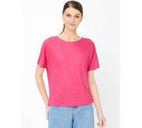 Kurzarmshirt BRAX "Style CAELEN S", Damen, Gr. 48, pink, 100% Leinen, Rundhals, Shirts (37553107-48) pink