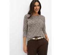 Brax Damen Shirt Style CARINA M warm greige, hellbraun, Gr. 44