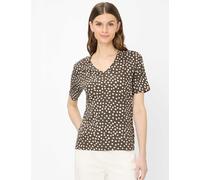 Brax Damen Shirt Style CARINA S dark ebony, dunkelbraun, Gr. 48