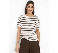 Brax Damen Shirt Style CIRA S soft ecru, cremeweiß, Gr. 34