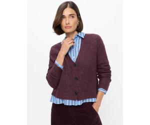 Brax Damen Strickjacke Style ALICIA blackberry violet, dunkles lila, Gr. 48