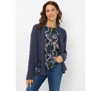 Brax Damen Strickjacke Style ALICIA midnight blue, dunkelblau, Gr. 40