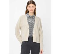 Cardigan BRAX "Style ANIQUE", Damen, Gr. 40, ecru, Strick, 100% Baumwolle, V-Ausschnitt, Strickjacken (66693649-40) ecru