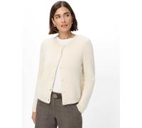 Brax Damen Strickjacke Style ANN dark ecru, Altweiß, Gr. 44