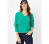 Brax Damen Strickpullover Style LANA smaragd, grün, Gr. 34