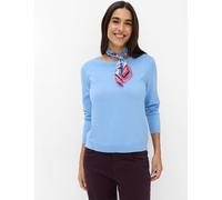 Brax Damen Strickpullover Style LENI blue heaven, Blau, Gr. 34