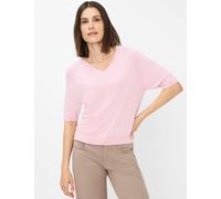 Strickpullover BRAX "Style LESLEY", Damen, Gr. 36, rosa, 86% Viskose, 14% Polyester, Langarm, Pullover (45711628-36) rosa