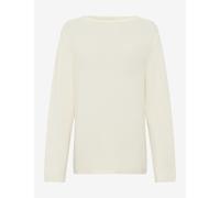 Strickpullover BRAX "Style LESLEY", Damen, Gr. 42, hellbeige, Strick, 100% Baumwolle, Rundhals, Pullover Strickpullover (48779866-42) hellbeige