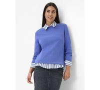 Brax Damen Strickpullover Style LESLEY violet storm, lila, Gr. 42