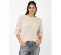 Strickpullover BRAX "Style LISA", Damen, Gr. 48, beige, 44% Polyamid, 28% Alpaka, 28% Wolle, Langarm, Pullover (72686055-48) beige