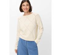 Brax Damen Strickpullover Style LISA dark ecru, Altweiß, Gr. 44