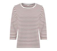 Kurzarmshirt BRAX "Style BONNIE", Damen, Gr. 46, rot (dunkelrot), 100% Baumwolle, Kurzarm, Shirts (27495426-46) dunkelrot