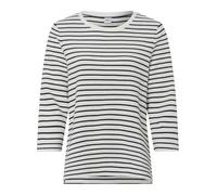 BRAX Damen Style.Bonnie Cotton Structure Rib Stripe Sweatshirt
