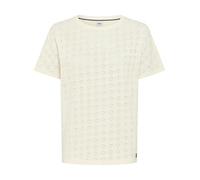 BRAX Kurzarmshirt Style CAELEN S Damen Rundhals 100% Baumwolle Hellbeige Größe 42