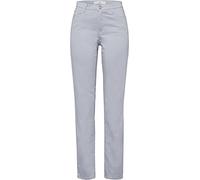 BRAX Damen Style Carola 5-pocket-broek van hoogwaardig katoen-satijn Hose, Grey Melange, 36W / 32L EU