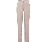 BRAX Damen Style Carola Five-Pocket Baumwollsatin Hose, BEIGE, 38W / 34L