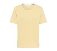 Kurzarmshirt BRAX "Style CIRA S", Damen, Gr. 48, gelb, 100% Baumwolle, Rundhals, Shirts (92781628-48) gelb
