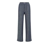 Culotte BRAX "Style FARINA", Damen, Gr. 46K (23), Kurzgrößen, blau, Web, 100% Leinen, Hosen Culotte (97009724-23) blau