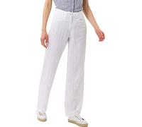BRAX Damen Style Farina Pure Linen Hose White 34W / 30L