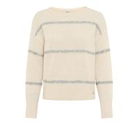 Brax Damen Strickpullover Style LISA cozy grey, cremeweiß, Gr. 36