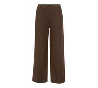 Culotte BRAX "Style MAINE S", Damen, Gr. 42K (21), Kurzgrößen, coffee, Web, 100% Leinen, Hosen Culotte (96305352-21) coffee