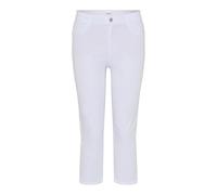 BRAX Damen Style Mary C Ultralight Cotton Capri Hose, Weiß,32W / 32L