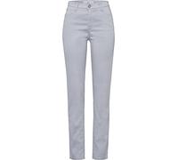 BRAX Damen Style Mary Five-Pocket Baumwollsatin Hose, Grey Melange, 27W / 34L