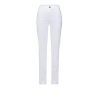 BRAX Damen Style Mary Five-Pocket Baumwollsatin Hose, White, 26W / 30L