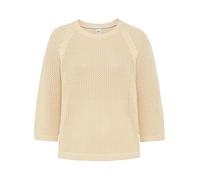 Strickpullover BRAX "Style NALA", Damen, Gr. 36, ecru, Strick, 100% Baumwolle, Rundhals, Pullover Strickpullover (73335943-36) ecru