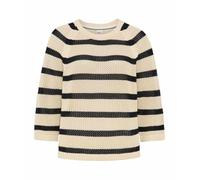 Strickpullover BRAX "Style NALA", Damen, Gr. 48, navy, Strick, 100% Baumwolle, Rundhals, Pullover Strickpullover (64958700-48) navy