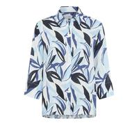 Kurzarmbluse BRAX "Style VICKI", Damen, Gr. 40, navy, Web, 100% Leinen, Blusen (51736828-40) navy