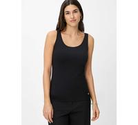 Kurzarmshirt BRAX "Style SILVY", Damen, Gr. 46, schwarz, 47% Baumwolle, 47% Modal, 6% Elasthan, Rundhals, Shirts (88996003-46) schwarz