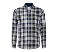 BRAX, Daniel, Herren Langarm Hemd Flanell Blau Grün Weiß Kariert XL