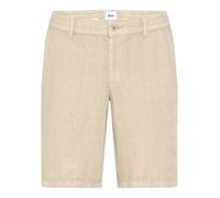 Bermudas BRAX "Style BALU", Herren, Gr. 42, Normalgrößen, beige (hellbraun), Web, 100% Leinen, Hosen Bermudas (60347334-42) hellbraun