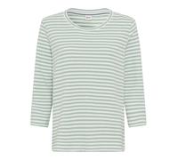 Kurzarmshirt BRAX "Style BONNIE", Damen, Gr. 48, grün, 100% Baumwolle, Kurzarm, Shirts (83551904-48) grün