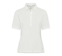 Poloshirt BRAX "Style CLEO", Damen, Gr. 46, weiß (sanftes weiß), 97% Baumwolle, 3% Elasthan, Kurzarm, Shirts (64546320-46) sanftes weiß