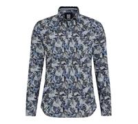 Brax Modern Fit Flanellhemd blau, Bedruckt