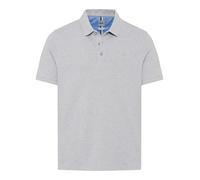 Poloshirt BRAX "Style PETE", Herren, Gr. M (50), silber (silberfarben), 96% Baumwolle, 4% Elasthan, Kurzarm, Shirts (18195700-M) silberfarben