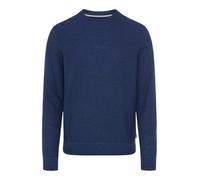 Rundhalspullover BRAX "Style RICK", Herren, Gr. XL (54), dunkelblau, Strick, 44% Baumwolle, 36% Leinen, 20% Polyester, Rundhals, Pullover Rundhalspullover (79137662-XL) dunkelblau