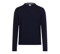 Rundhalspullover BRAX "Style RICK", Herren, Gr. XXXL (58/60), blau (nachtblau), Strick, 83% Baumwolle, 17% Polyamid, Rundhals, Pullover (36077961-XXXL) nachtblau