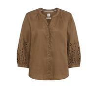 Klassische Bluse BRAX "Style VELIA", Damen, Gr. 44, braun, Blusen Bluse (91524726-44) braun
