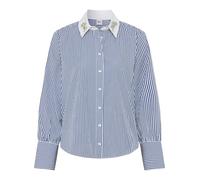 Brax Hemdbluse mit Knopfleiste Modell 'VICA' in Dunkelblau, Größe 40