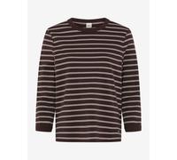 BRAX - Gestreiftes Langarmshirt braun - Gr. - 42