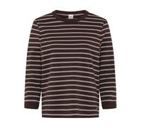 BRAX - Gestreiftes Langarmshirt braun - Gr. - 44