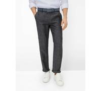 Chinohose BRAX "Style EVANS", Herren, Gr. 29, Normalgrößen, graphit, Web, 100% Leinen, Hosen Chinohose (63697355-29) graphit